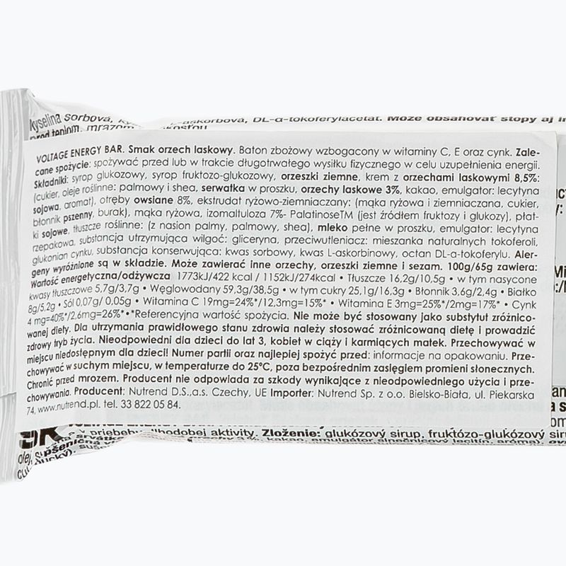 Nutrend Voltage Energy Bar 65g лешник VM-034-65-LO 2