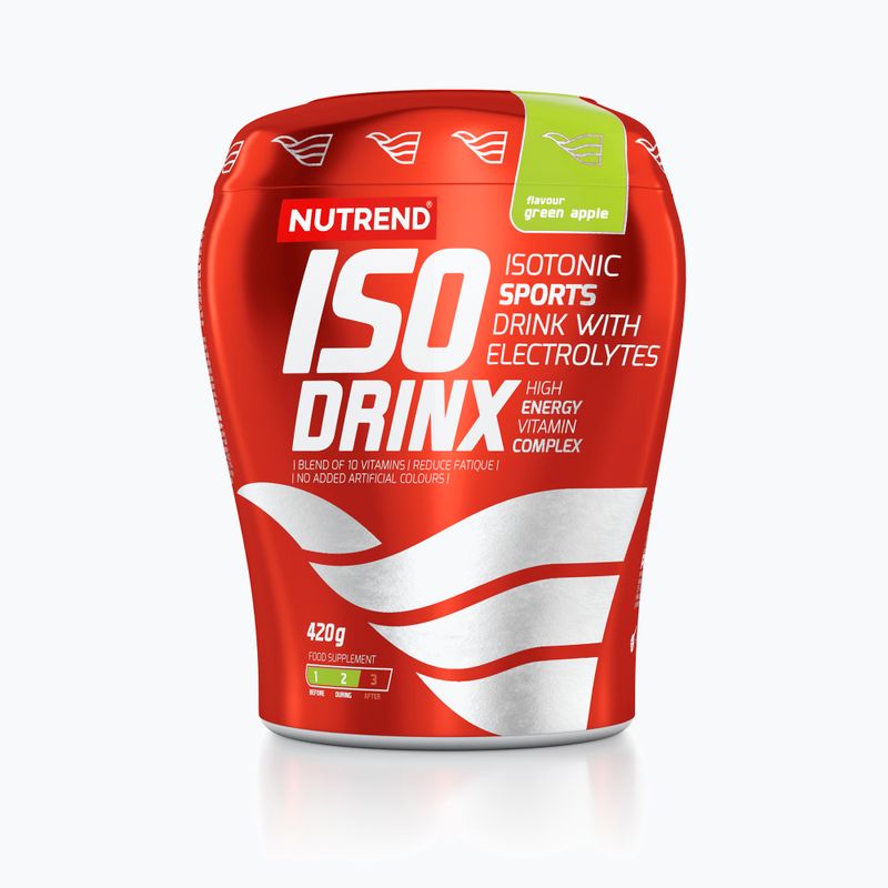Изотонична напитка Nutrend Isodrinx 420g зелена ябълка VS-014-420-ZJ