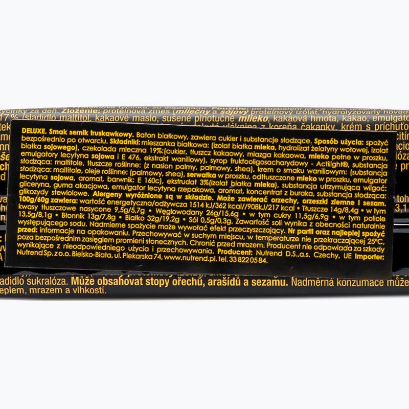Nutrend Deluxe 60g протеиново барче ягодов чийзкейк VM-040-60-JHC 2