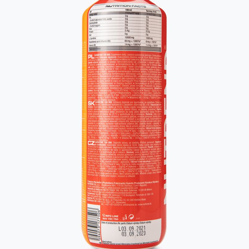 L-карнитин карнитин 100 000 Nutrend fat burner 1l orange VT-069-1000-PO 2