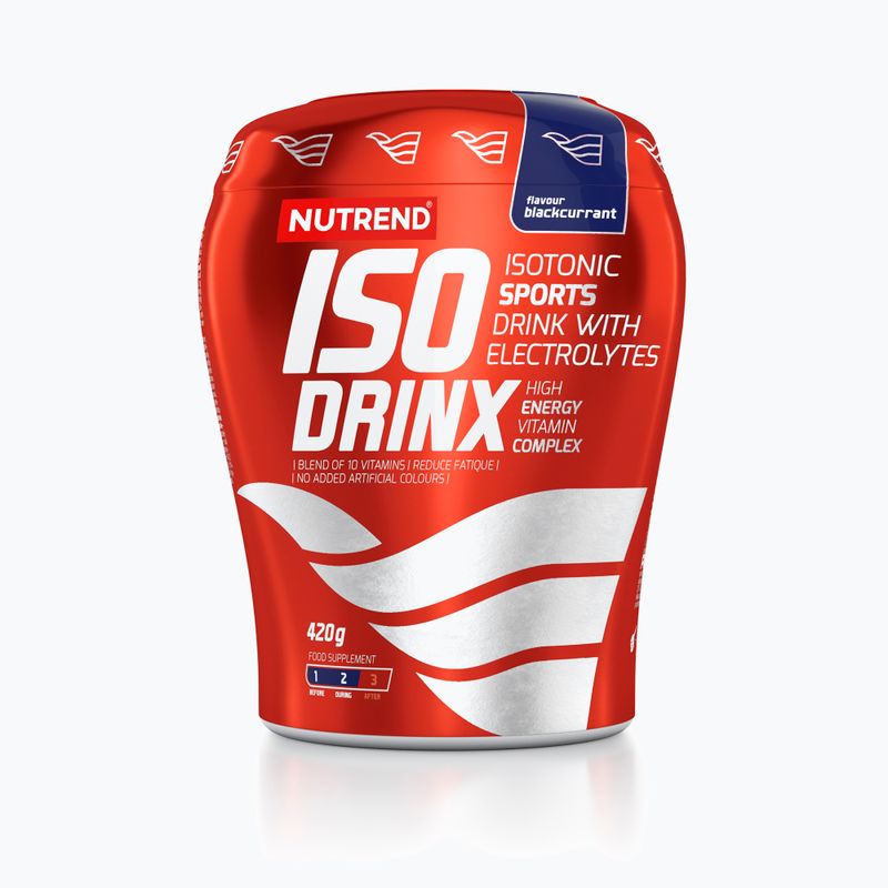 Изотонична напитка Nutrend Isodrinx 420g касис VS-014-420-ČR