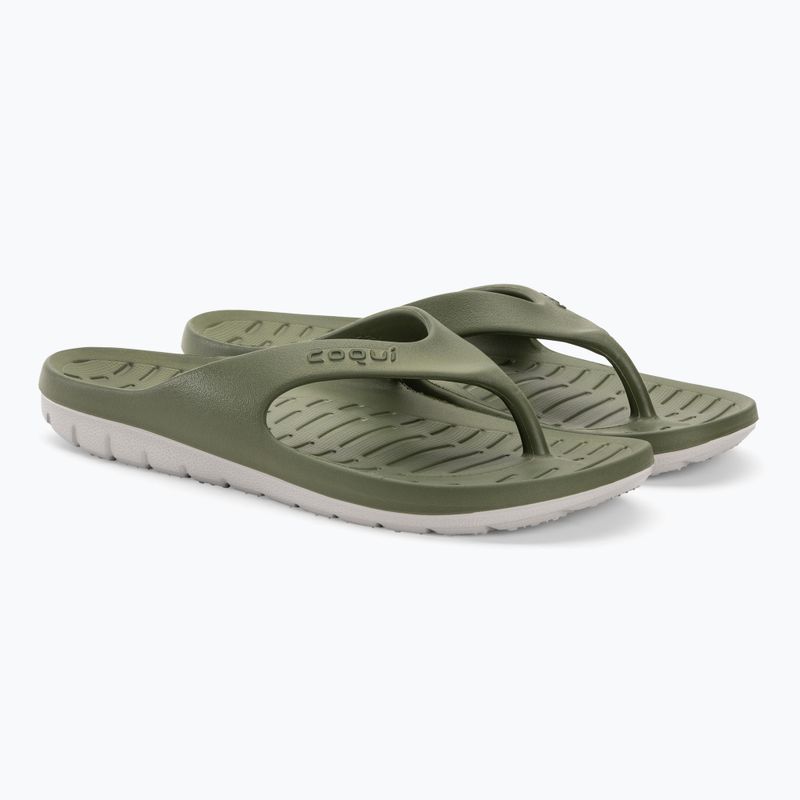 Мъжки джапанки Coqui Zucco dark army green/stone 4