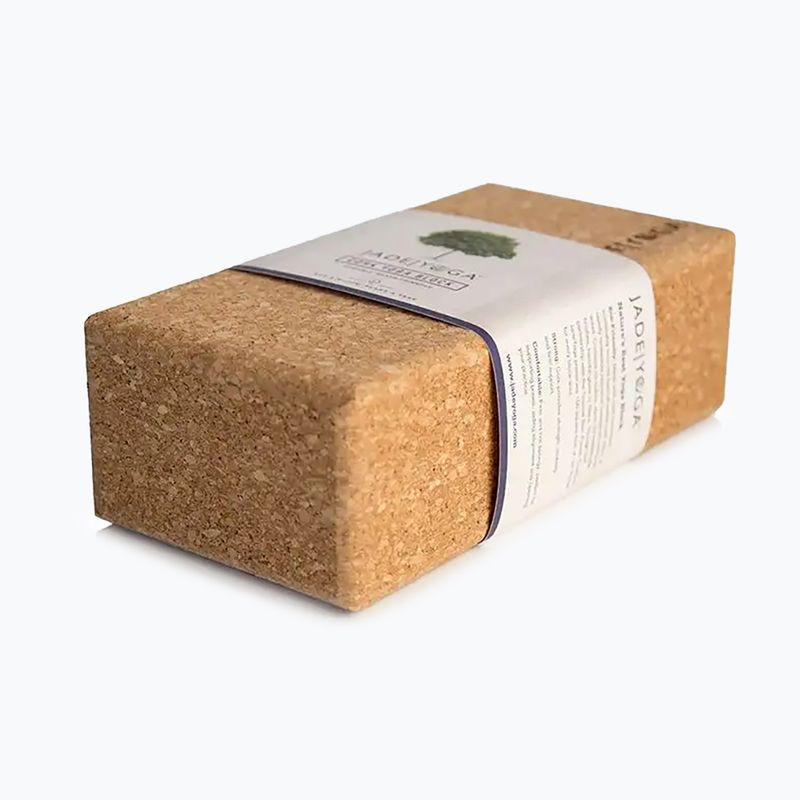 Куб за йога JadeYoga Cork Block Large cork 2