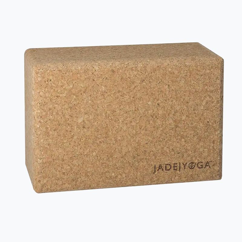 Йога блок JadeYoga Cork Block Large cork 3