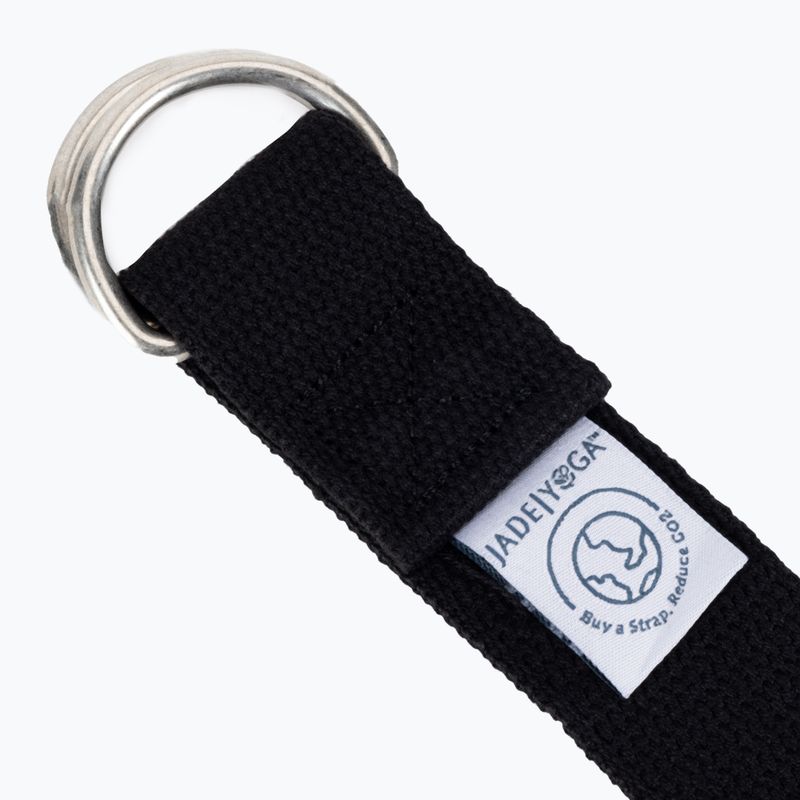 Каишка за йога JadeYoga 8' Black YSB8 2
