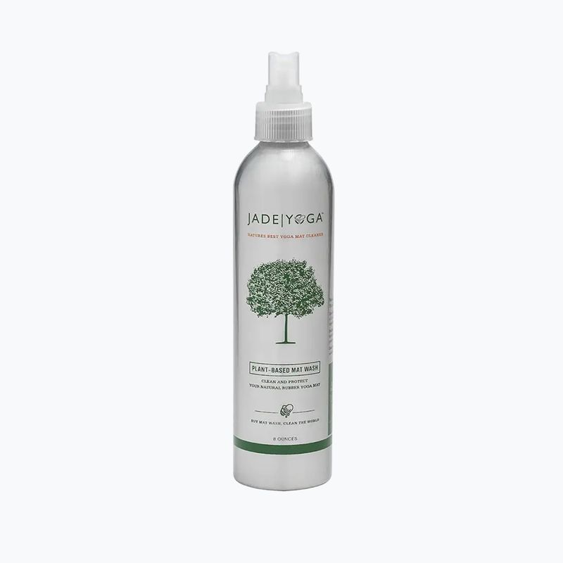 Jade Yoga Plant-Based Mat Wash 8oz silver YMW8