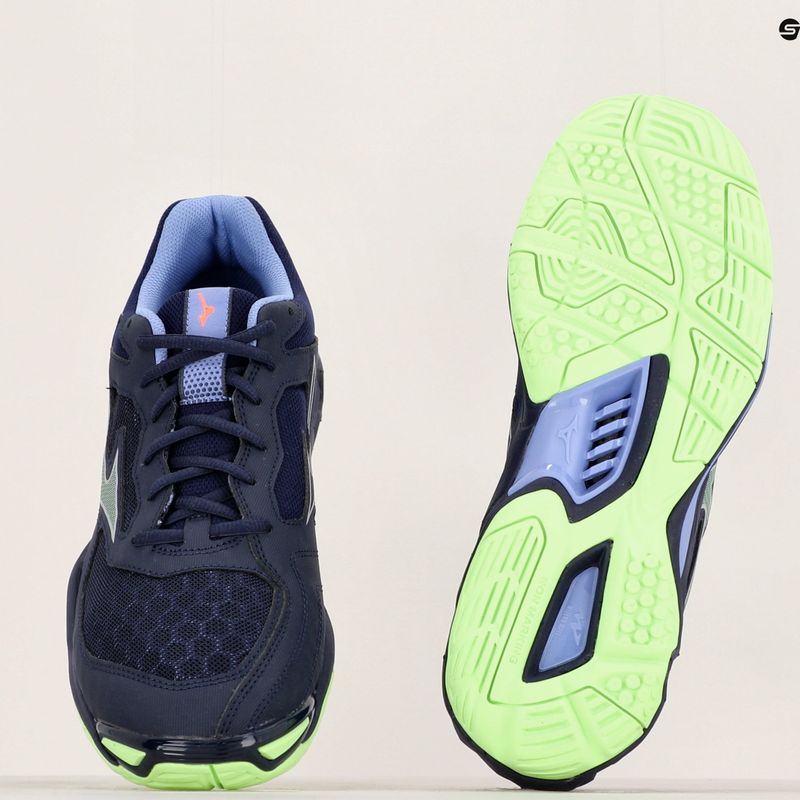Мъжки обувки за хандбал Mizuno Wave Phantom 3 evening blue/tech green/lolite 12