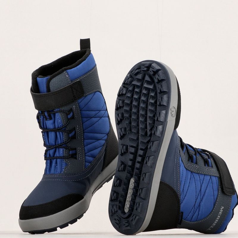 Детски ботуши за сняг Merrell Snow Storm 2.0 WERPF тъмносин/кобалтов цвят 17