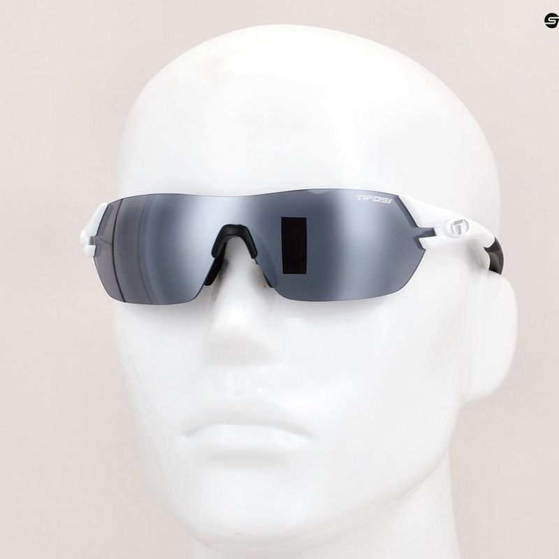 Очила за колоездене Tifosi Slice matte white/smoke/ac red/clear 8