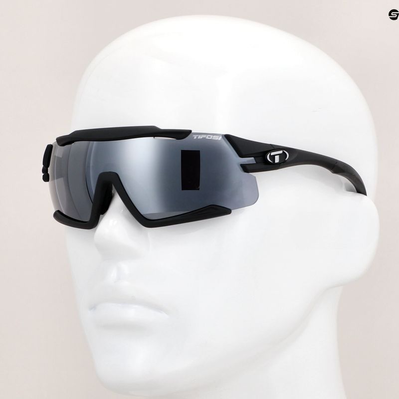 Очила за колоездене Tifosi Aethon 3 matte black/smoke/ac red/clear 7