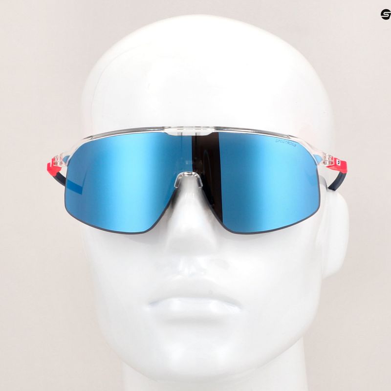 Julbo Dencity Spectron 3 блестящ кристал/флуоресцентно розово/синьо очила за колоездене 10