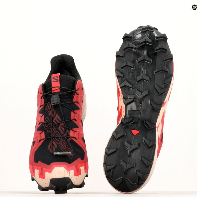 Мъжки обувки за бягане Salomon Speedcross 6 GTX черни/червени далхия/макаронено червено 14