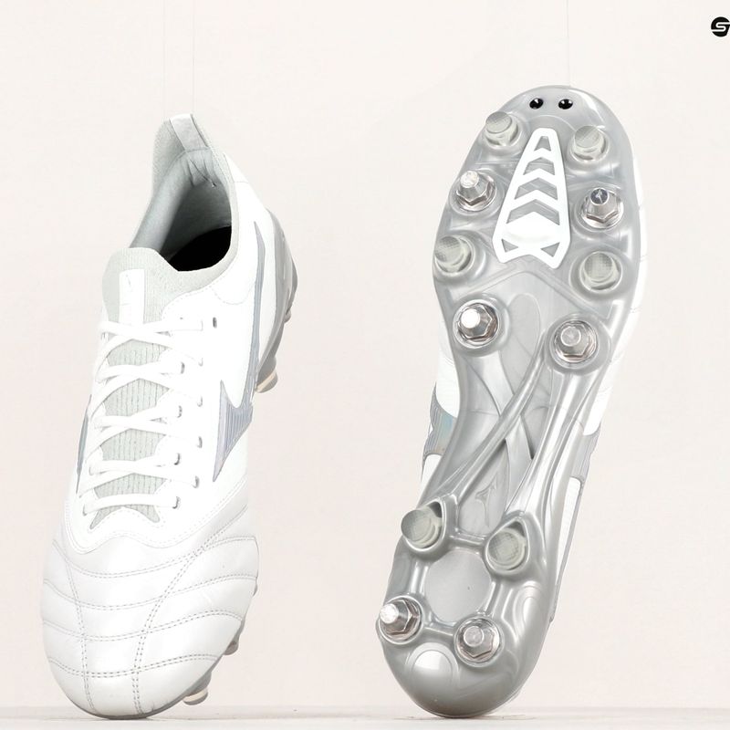 Mizuno Morelia Neo III Beta JMP футболни обувки бяло/холограмно/студено сиво 3c 12