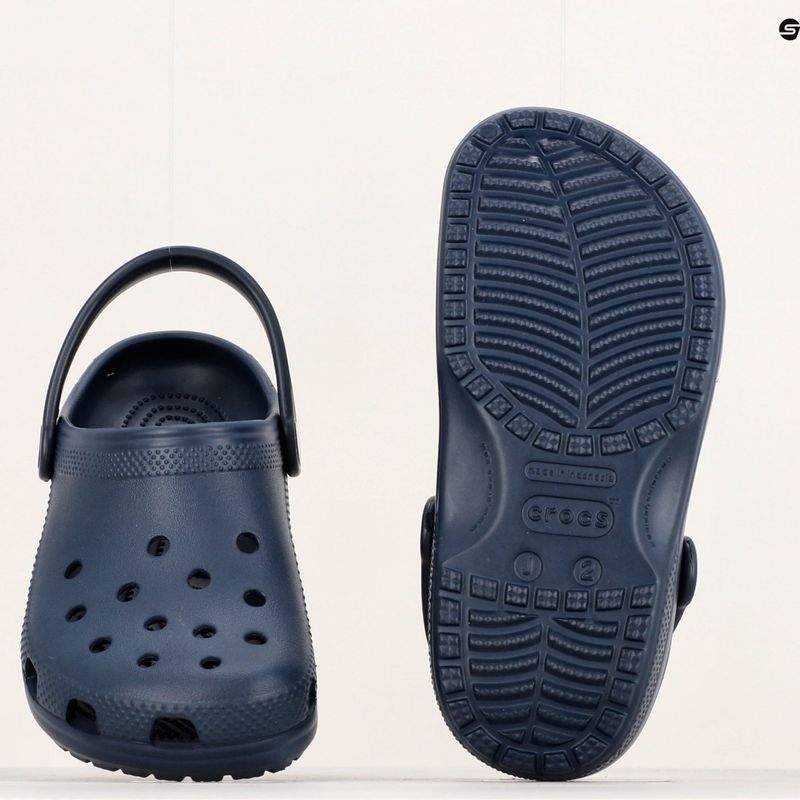 Crocs Classic Clog Детски джапанки в тъмносин цвят 13