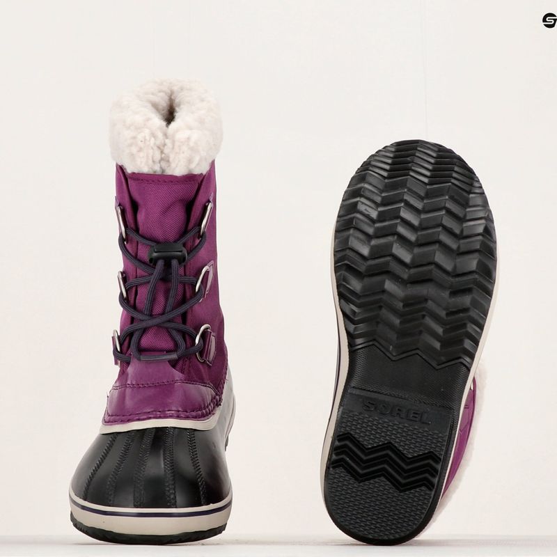 Детски ботуши за трекинг Sorel Yoot Pac Nylon Wp wild iris/dark plum 14