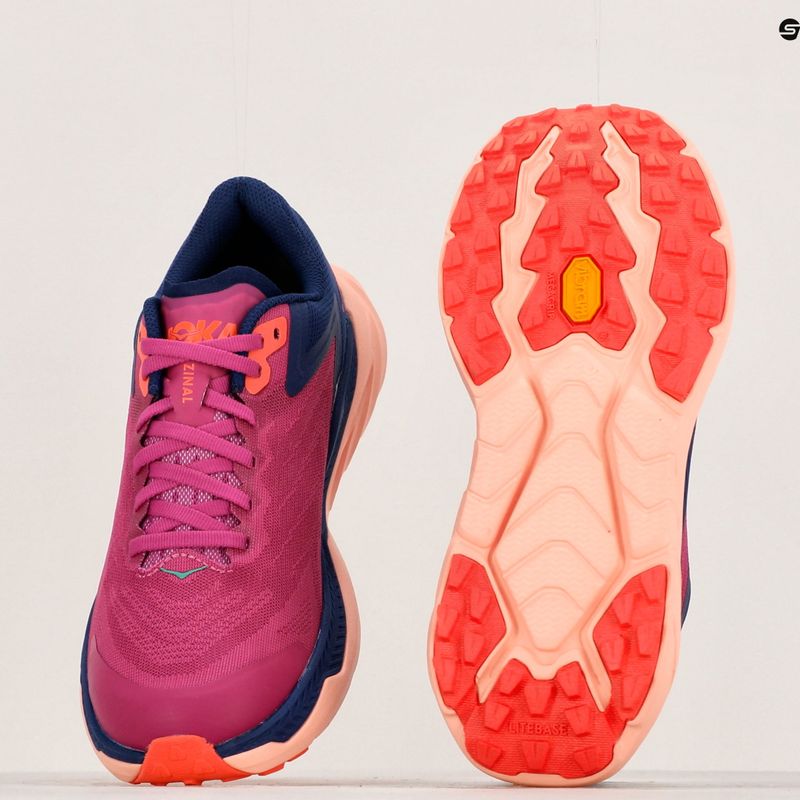 Дамски обувки за бягане HOKA Zinal festival fuchsia/bellwether blue 13