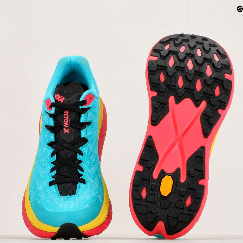HOKA Tecton X мъжки обувки за бягане scuba blue/diva pink 13