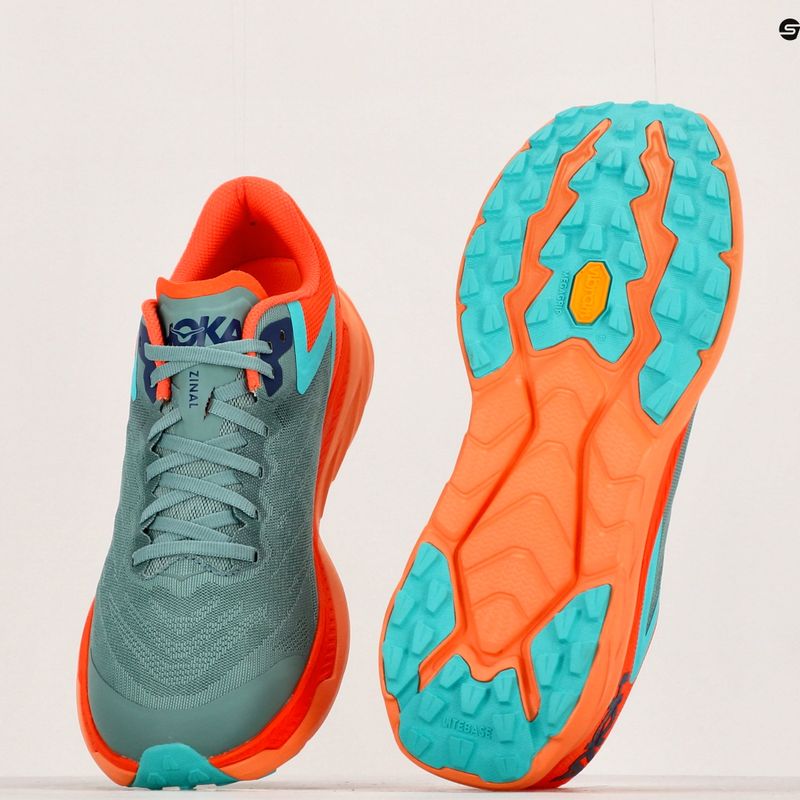 HOKA мъжки обувки за бягане Zinal trellis/vibrant orange 10