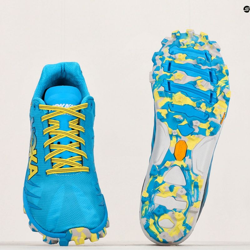 Мъжки обувки за бягане HOKA Evo Jawz cyan/citrus 13