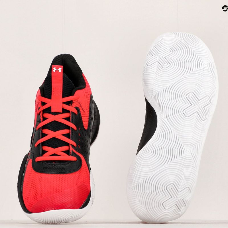 Баскетболни обувки Under Armour Jet'23 червено/черно/бяло 9