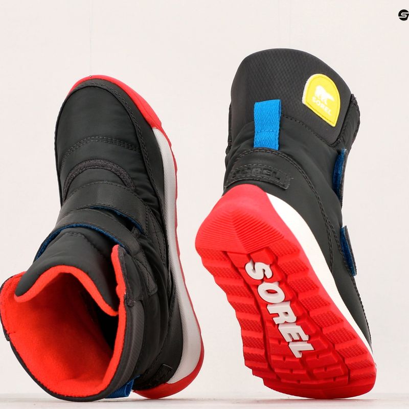 Детски ботуши за трекинг Sorel Whitney II Strap Wp jet/poppy red 14