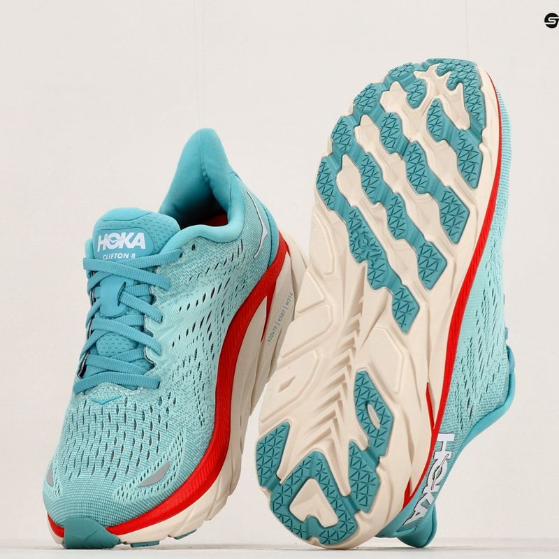 Дамски обувки за бягане HOKA Clifton 8 Wide aquarelle/eggshell blue 11
