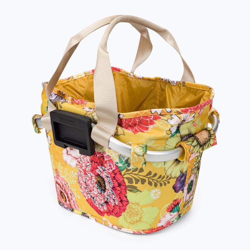 Basil Bloom Field Carry All Basket чанта за кормило на велосипед жълта B-11290