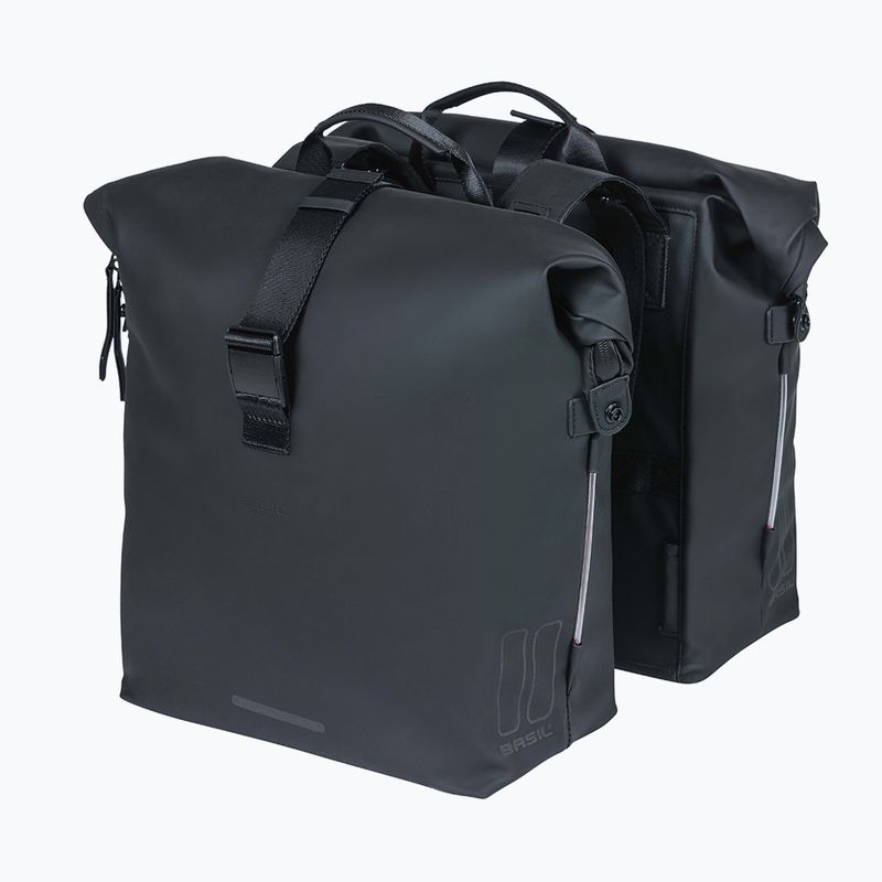 Сак за велосипед Basil Soho Nordlicht Double Bag 41 l black 2