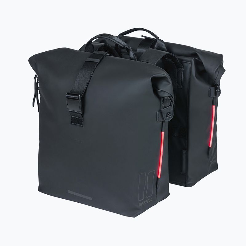 Сак за велосипед Basil Soho Nordlicht Double Bag 41 l black 3