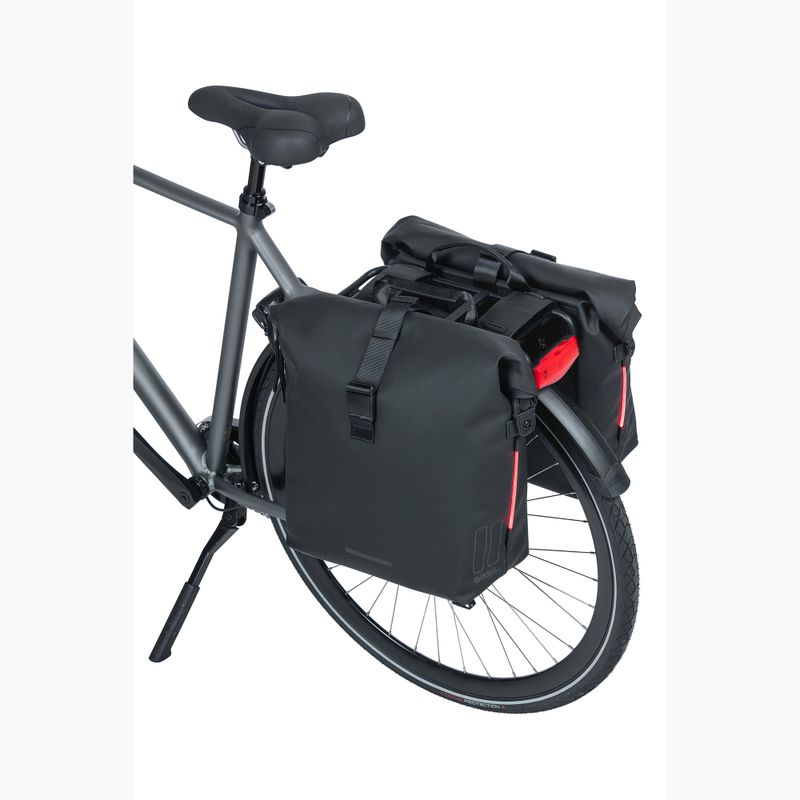 Сак за велосипед Basil Soho Nordlicht Double Bag 41 l black 8
