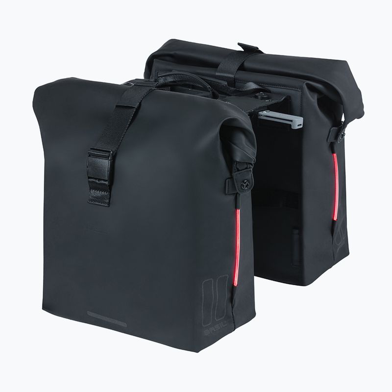 Сак за велосипед Basil Soho Nordlicht Double Bag MIK 41 l black 3