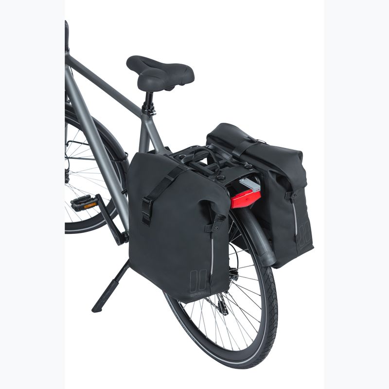 Сак за велосипед Basil Soho Nordlicht Double Bag MIK 41 l black 7