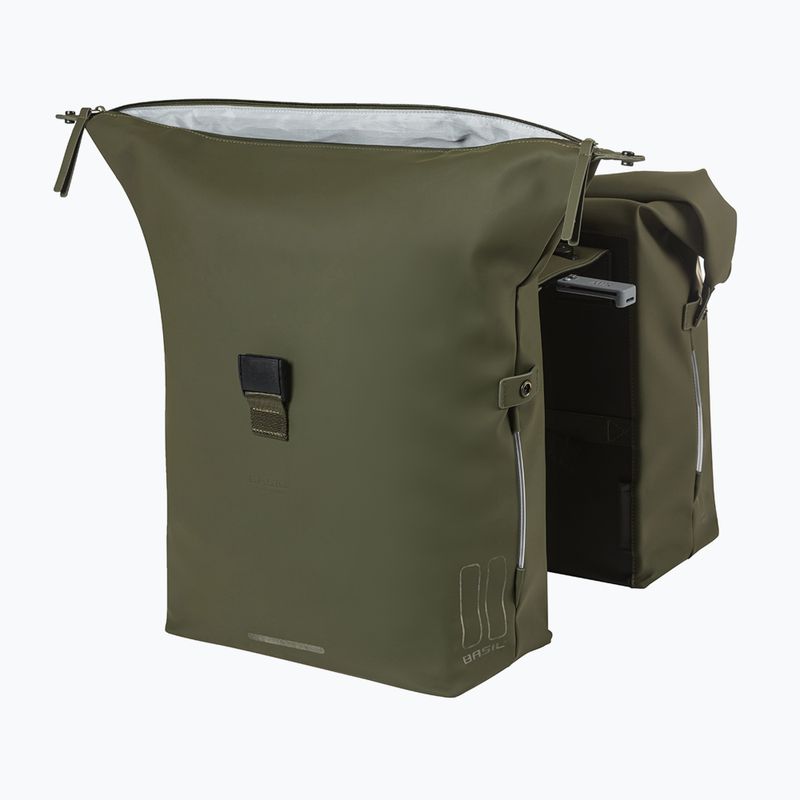 Сак за велосипед Basil Soho Nordlicht Double Bag MIK 41 l moss green 4