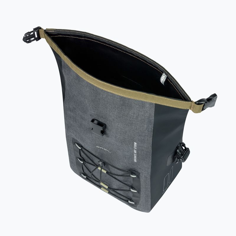 Сак за велосипед Basil Navigator Storm Hook On 12-15 l grey/black 5