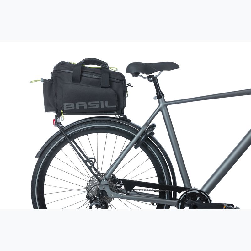 Basil Miles Trunk XL Pro 36 l черна/лимонена чанта за велосипед 9