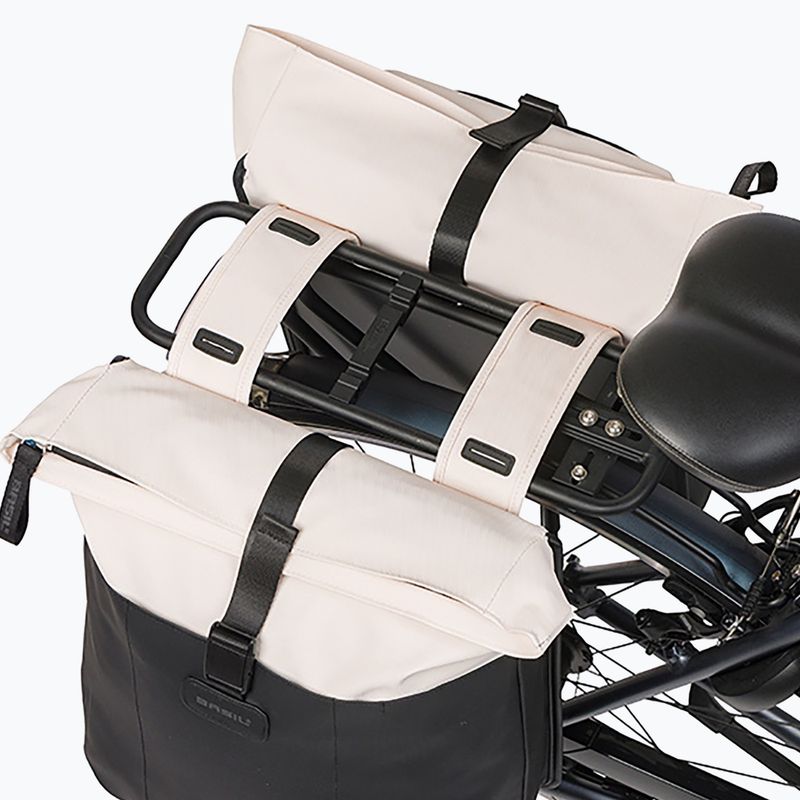 Велосипедна дисага Basil Vive Double Pannier Bag 35 l off white/black 6