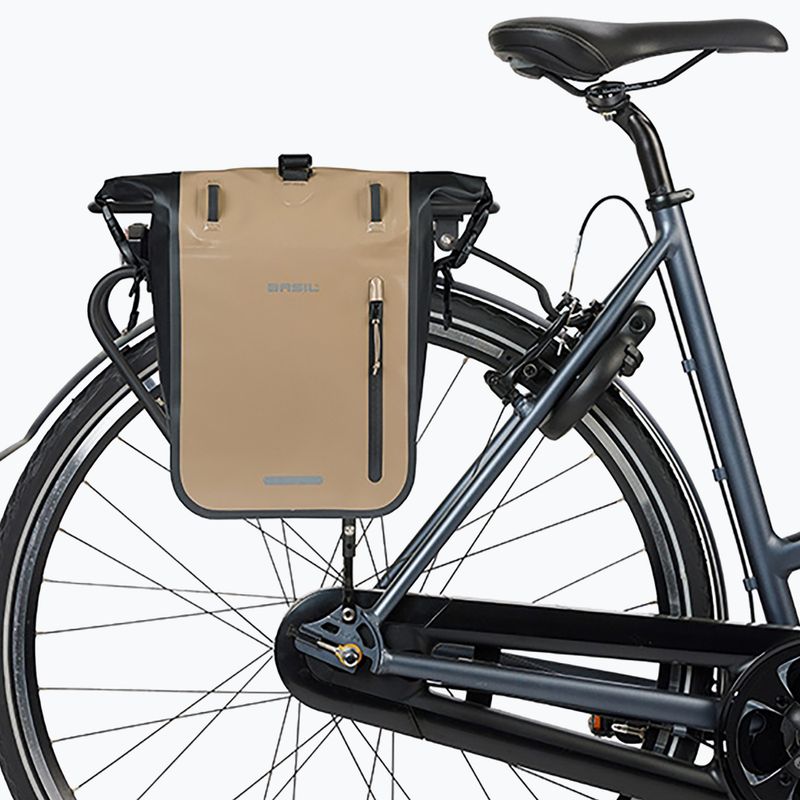 Велосипедна дисага Basil Rivo M Single Bag MIK Hooks 12-15 l sand/black 5