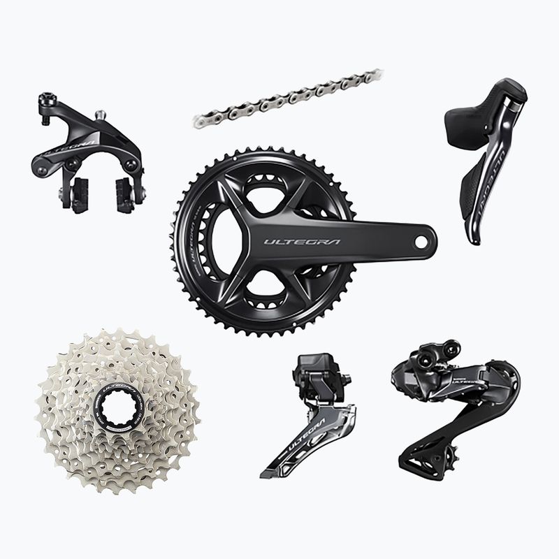 Комплект принадлежности за спирачки за джанти Shimano R8100 Ultegra Di2 DM 172.5mm/52x36T/11-34