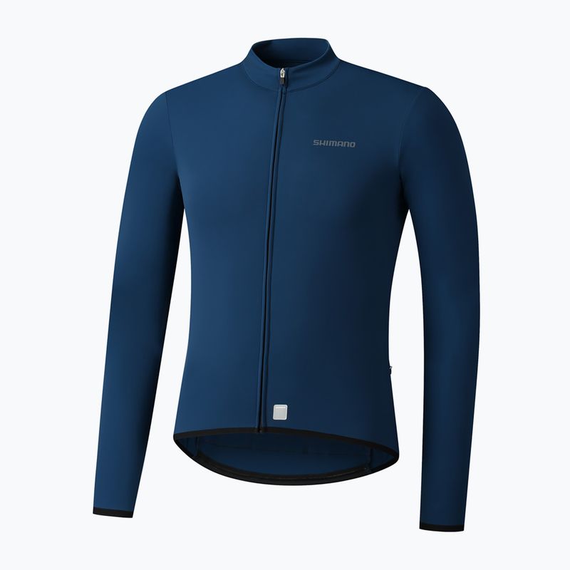 Мъжки потник за велосипед Shimano Vertex Thermal LS Jersey син PCWJSPWUE13MD2705 5