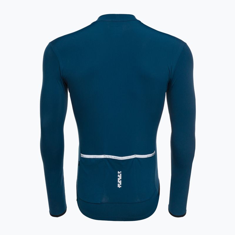 Мъжки потник за велосипед Shimano Vertex Thermal LS Jersey син PCWJSPWUE13MD2705 2