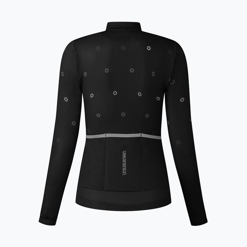 Дамски колоездачен суитшърт Shimano Kaede Printed Jersey LS black PCWJSPWUE12WL0114 2