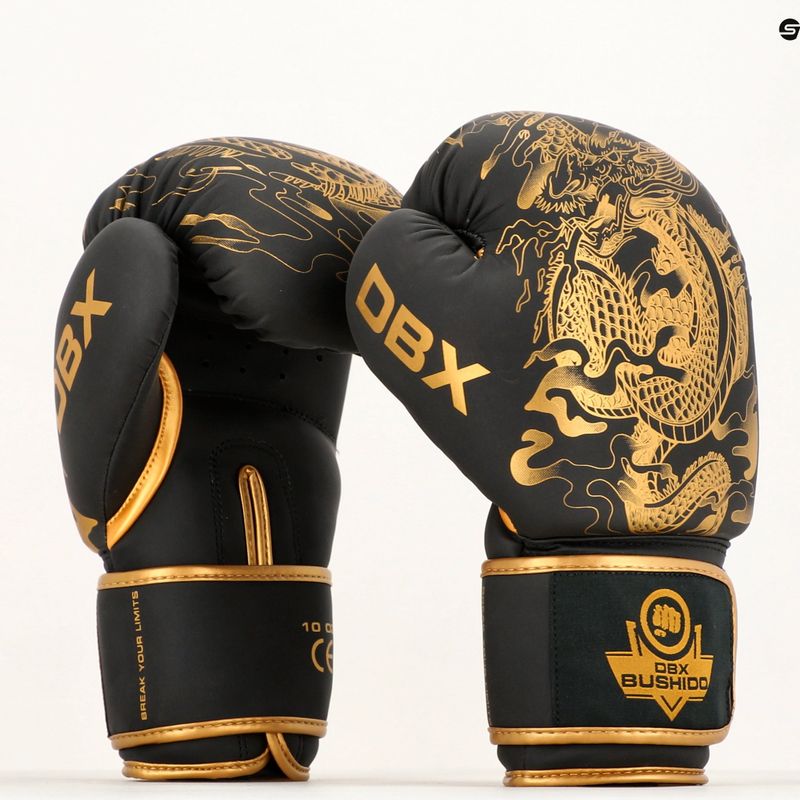 DBX BUSHIDO "Gold Dragon" боксови ръкавици златни/черни 10