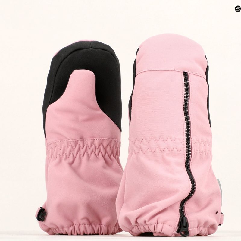 Детски ски ръкавици Reima Tepas Mittens сиви розови 12