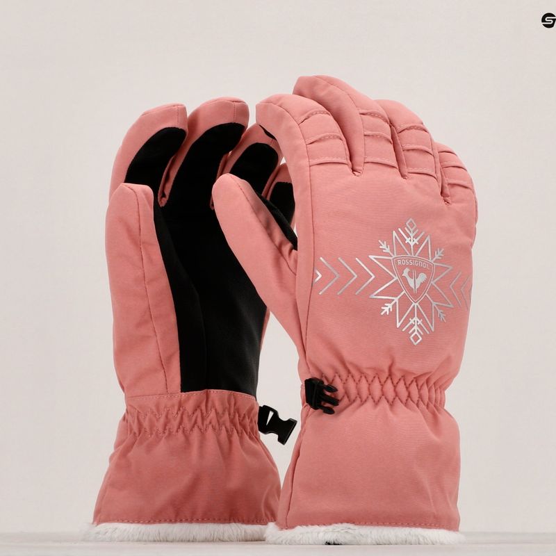 Rossignol дамски ски ръкавици Perfy G cooper pink 8