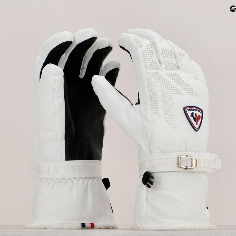 Дамски ски ръкавици Rossignol Romy Impr G white 8