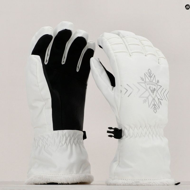 Дамски ски ръкавици Rossignol Perfy G white 9
