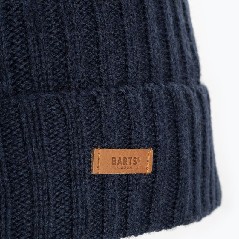 Зимна шапка BARTS Haakon Turnup navy 3