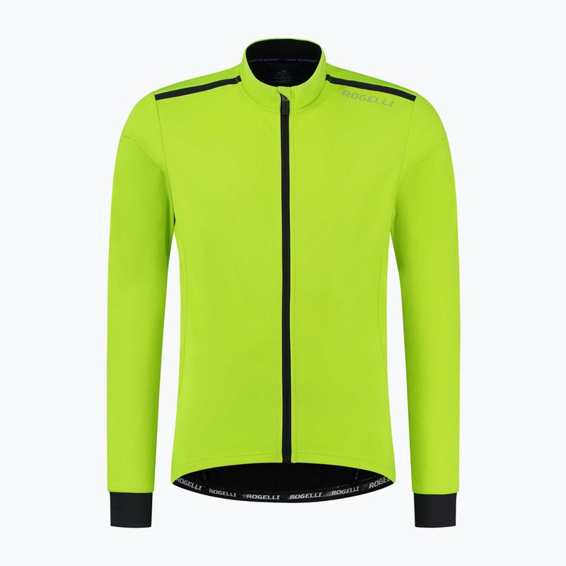 Мъжко яке за колоездене Rogelli Pesaro 2.0 fluor yellow/black 4