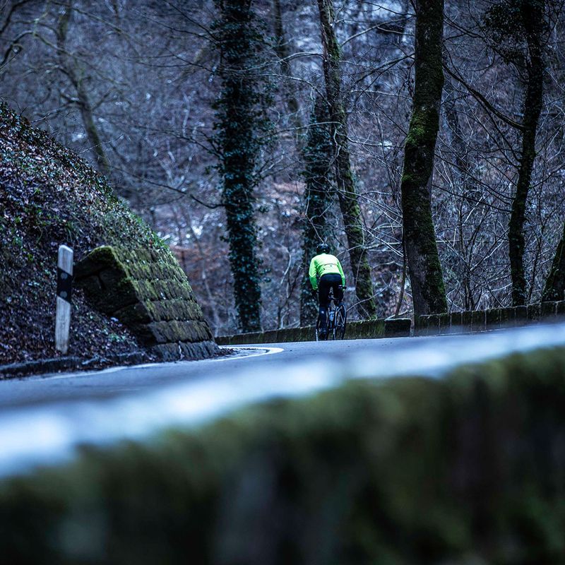 Мъжко яке за колоездене Rogelli Pesaro 2.0 fluor yellow/black 10