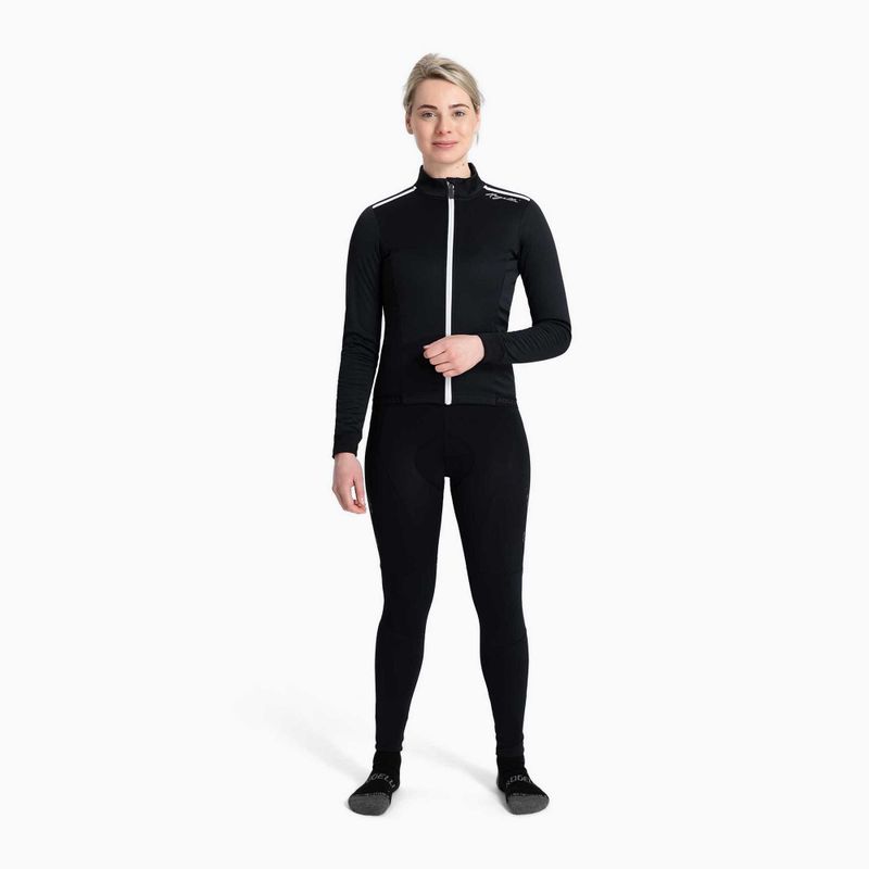 Дамско яке за колоездене Rogelli Pesara Winter W black/white 2